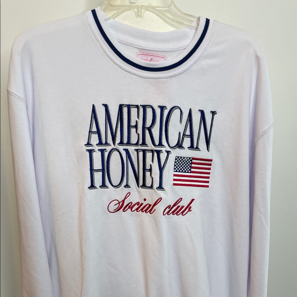 Simply Southern Patriotic American Themed Cozy Oversized Crewneck Sweatshirt - Picture 4 of 10